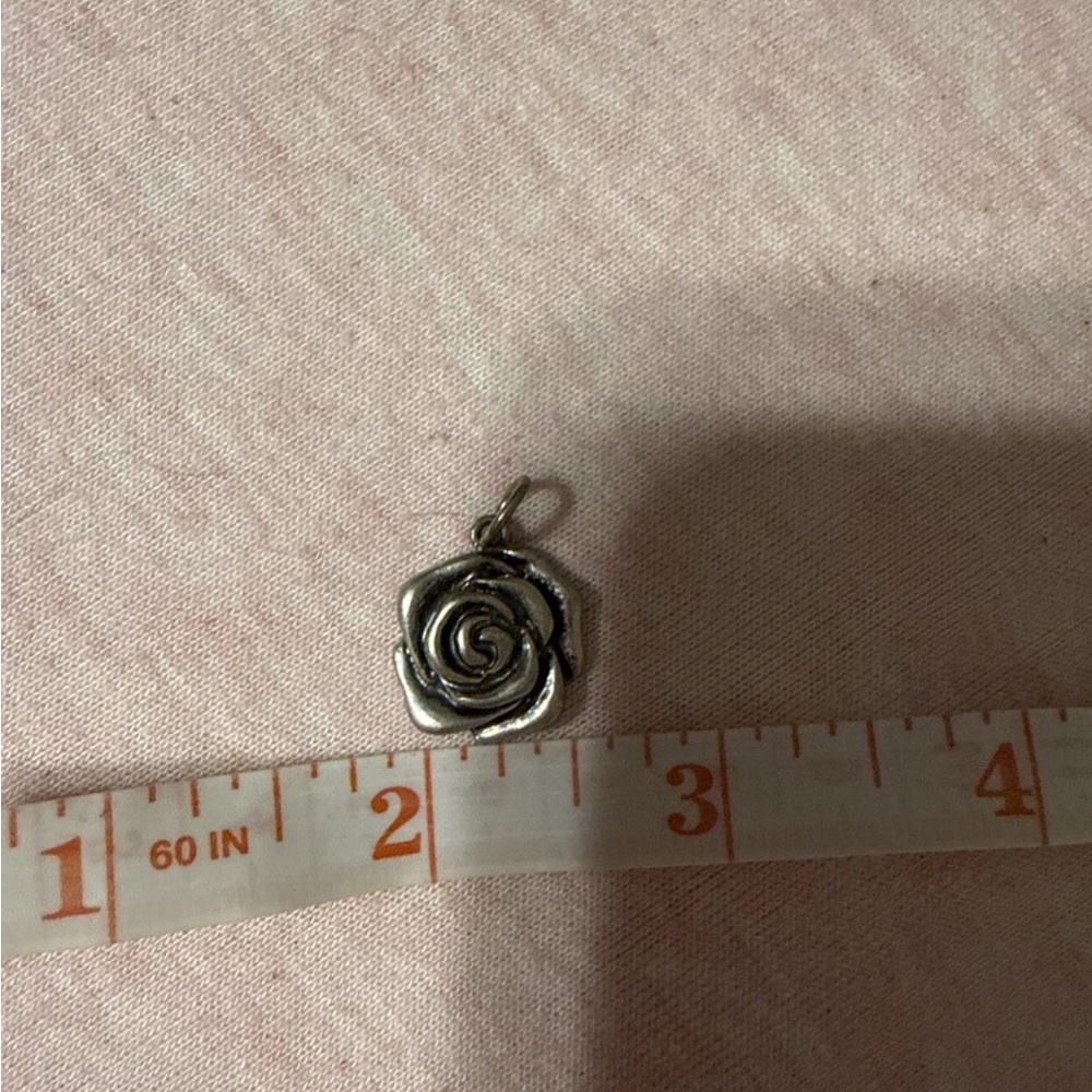 Silver Rose Pendant
